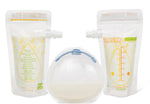 Starter Set - Reusable Breastmilk Storage Bags and Lacticups® Essentials (Stoppers Included) Storage Bags Lacticups: The Original Breastmilk Collection Cup | Essential Breastfeeding Supply