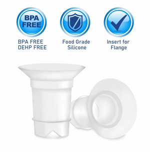 Flange Inserts 19 mm Silicone  (2 pc)  Lacticups: The Original Breastmilk Collection Cup | Essential Breastfeeding Supply